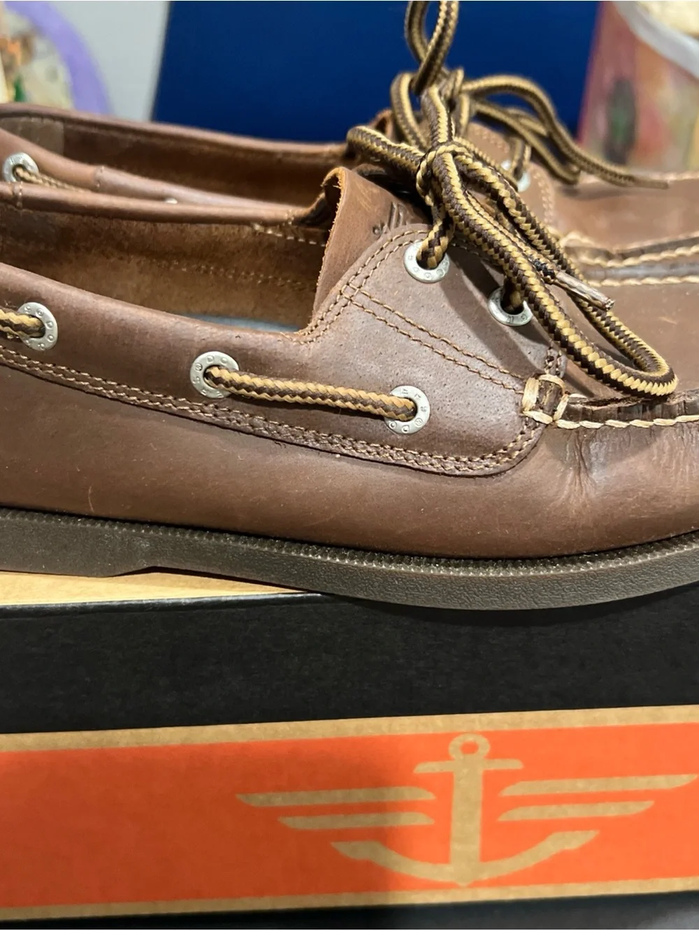 Dockers Brown Leather Boat Shoes - Vargas Style 7M